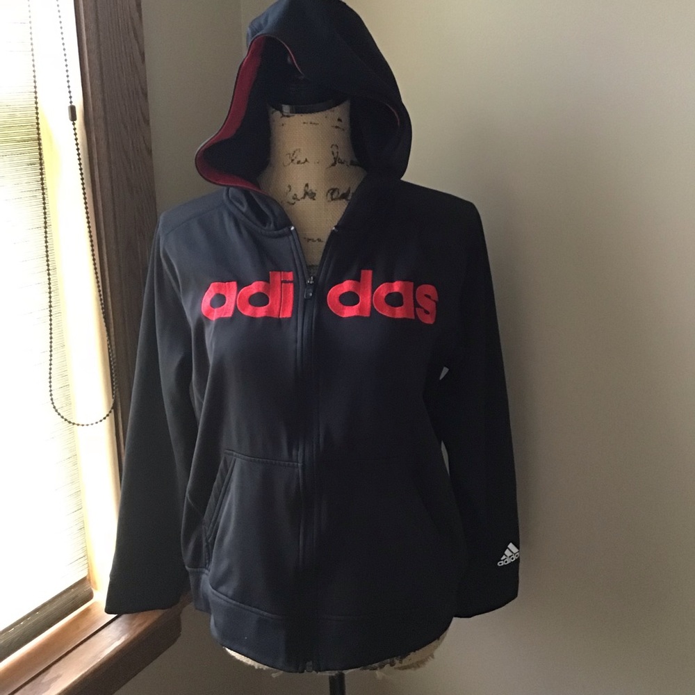 Adidas full zip jacket youth
